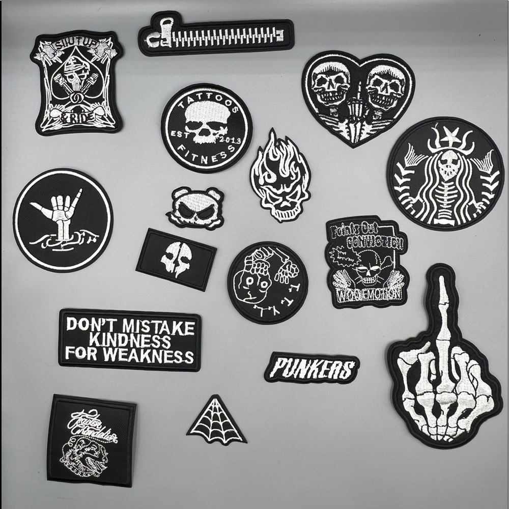 Punkrock embroidered patch/emblems